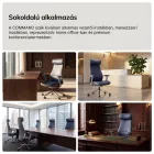 JAN NOWAK COMMAND valódi bőr vezetői irodai szék, kék 