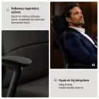 JAN NOWAK COMMAND vezetői irodai szék, fekete