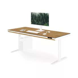   JAN NOWAK ELLIS elektromosan állítható magasságú íróasztal, 160x70 cm, fehér-aranytölgy