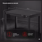 DIABLO X-RIFT elektromosan állítható gamer íróasztal, 120 x 63 cm