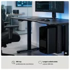 JAN NOWAK PC HOLDER állítható asztal alatti számítógéptartó, fekete