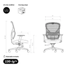 JAN NOWAK ORBIT ergonomikus irodai szék, fejtámla nélkül