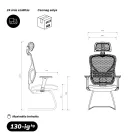 JAN NOWAK ORBIT ergonomikus szánkótalpas tárgyalószék