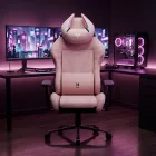 DIABLO X-HORN gamer szék, Normal size, szövetes, rózsaszín Rainbow Pink