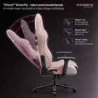DIABLO X-HORN gamer szék, Normal size, szövetes, rózsaszín Rainbow Pink