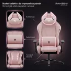 DIABLO X-HORN gamer szék, Normal size, szövetes, rózsaszín Rainbow Pink