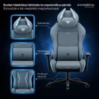DIABLO X-HORN gamer szék, Normal size, szövetes, kék Rainbow blue
