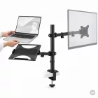 JAN NOWAK MARK Monitor- és laptopállvány 2 az 1-ben, fekete