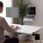 JAN NOWAK MARK Monitor- és laptopállvány 2 az 1-ben, fekete