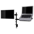JAN NOWAK MARK Monitor- és laptopállvány 2 az 1-ben, fekete