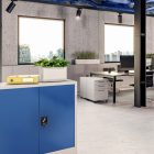 JAN NOWAK BEATA fém iratszekrény 900x930x400, modell szürke-kék