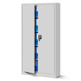   JAN NOWAK JAN fém iratszekrény 900x1850x400, modell szürke