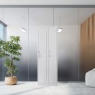 JAN NOWAK KACPER II pléh öltözőszekrény, kétmodulos, 600x1800x500, modell szürke