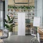 JAN NOWAK KACPER II pléh öltözőszekrény, kétmodulos, 600x1800x500, modell szürke