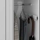 JAN NOWAK KACPER II pléh öltözőszekrény, kétmodulos, 600x1800x500, modell szürke