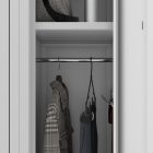 JAN NOWAK KACPER II pléh öltözőszekrény, kétmodulos, 600x1800x500, modell szürke