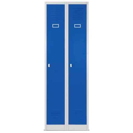 JAN NOWAK KACPER 2 pléh öltözőszekrény, kétmodulos, 600x1800x500, modell kék
