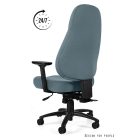 UNIQUE SAGA 639 - 24 órás irodai szék, szürke