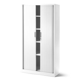   JAN NOWAK DAMIAN Fém szekrény harmonika ajtókkal, 900x1850x450, model fehér