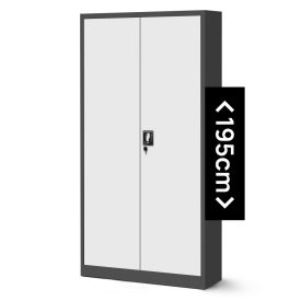   JAN NOWAK JAN H fém iratszekrény 900x1950x400, modell antracit-fehér