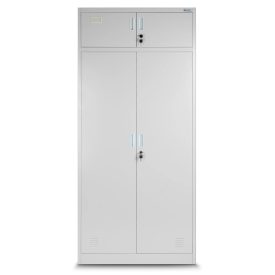   JAN NOWAK BORYS fém öltözőszekrény, 900x1850x500, modell szürke