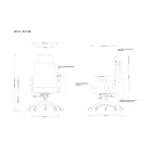 UNIQUE Sonic ergonomikus irodai szék, szürke