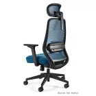 UNIQUE Sonic ergonomikus irodai szék, kék