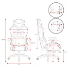 DIABLO X-RAY gamer szék, Normal size, fekete-szürke