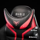 DIABLO X-Ray 2.0 King size gamer szék, fekete-piros