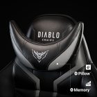 DIABLO X-Ray 2.0 King size gamer szék, fekete-szürke