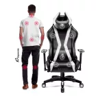 DIABLO X-HORN gamer szék, Normal size, fekete-fehér