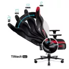 DIABLO X-PLAYER szövet gamer szék, Normal Size, kármin-antracit