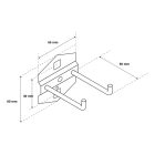 JAN NOWAK Fém dupla kampó, 50 mm