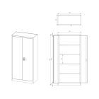 JAN NOWAK JAN H fém iratszekrény 900x1950x400, modell antracit