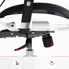 DIABLO V-BASIC ergonomikus irodai szék, fehér-fekete