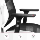 DIABLO V-BASIC ergonomikus irodai szék, fehér-fekete