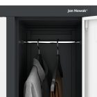 JAN NOWAK BARTEK pléh öltözőszekrény lábakon, 10 rekeszes 1360x1720x450, modell antracit-fehér