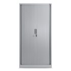 JAN NOWAK DAMIAN Fém szekrény harmonika ajtókkal, 900x1850x450, model szürke