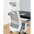 Unique ASOS irodai szék, fehér-szürke