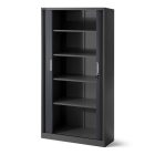 JAN NOWAK DAMIAN Fém szekrény harmonika ajtókkal, 900x1850x450, model antracit