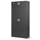 JAN NOWAK BORYS fém öltözőszekrény, 900x1850x500, modell antracit