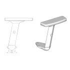 Unique Állítható karfa AD18, Mobi székekhez