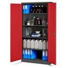 JAN NOWAK JAN H 4x készlet, fém iratszekrény 900x1950x400, modell antracit-piros