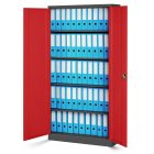 JAN NOWAK JAN H 4x készlet, fém iratszekrény 900x1950x400, modell antracit-piros