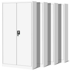   JAN NOWAK JAN 4x készlet fém iratszekrény 900x1850x400, modell fehér