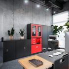 JAN NOWAK JAN 4x készlet fém iratszekrény 900x1850x400, modell fekete