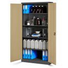 JAN NOWAK JAN 4x készlet fém iratszekrény 900x1850x400, modell antracit-dió