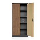 JAN NOWAK JAN 4x készlet fém iratszekrény 900x1850x400, modell antracit-dió