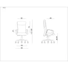 UNIQUE ADELLA vezetői irodai szék, eco-bőr