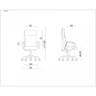 UNIQUE ADELLA vezetői irodai szék, valódi bőr